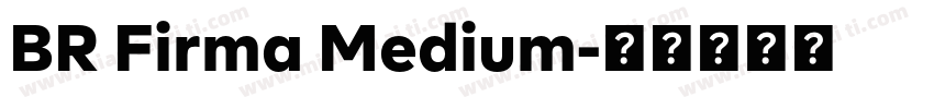 BR Firma Medium字体转换